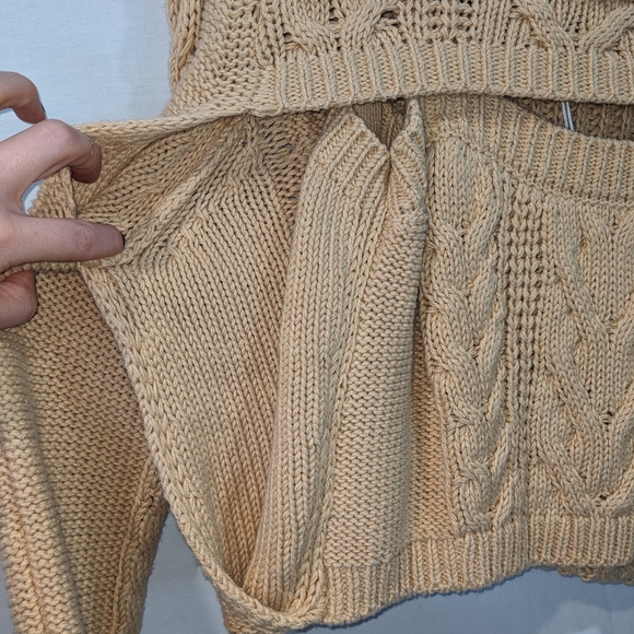 NWT Pistola LA Cotton Knit Cropped Honey Shrug Sweater Size Small - Picture 12 of 12